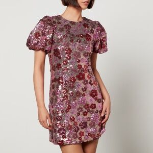 Sister Jane Dream Hibiscus Sequin Mini Dress